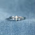 Cross Ring — Silver
