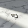 Cross Heart Ring — Silver